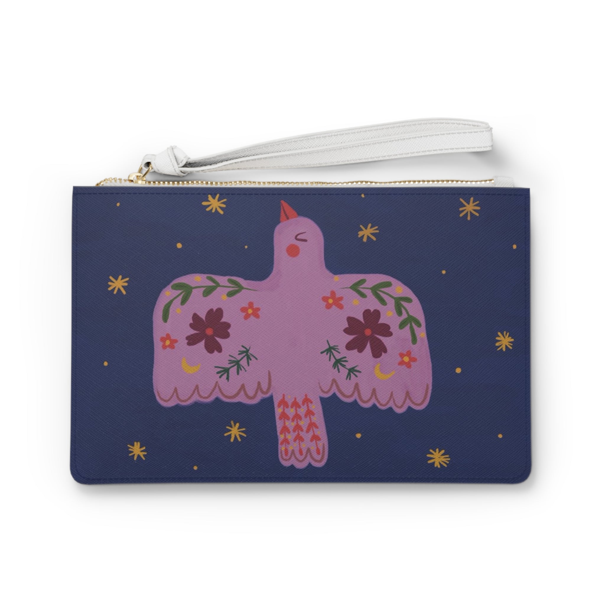 Mini clutch-Navy bird
