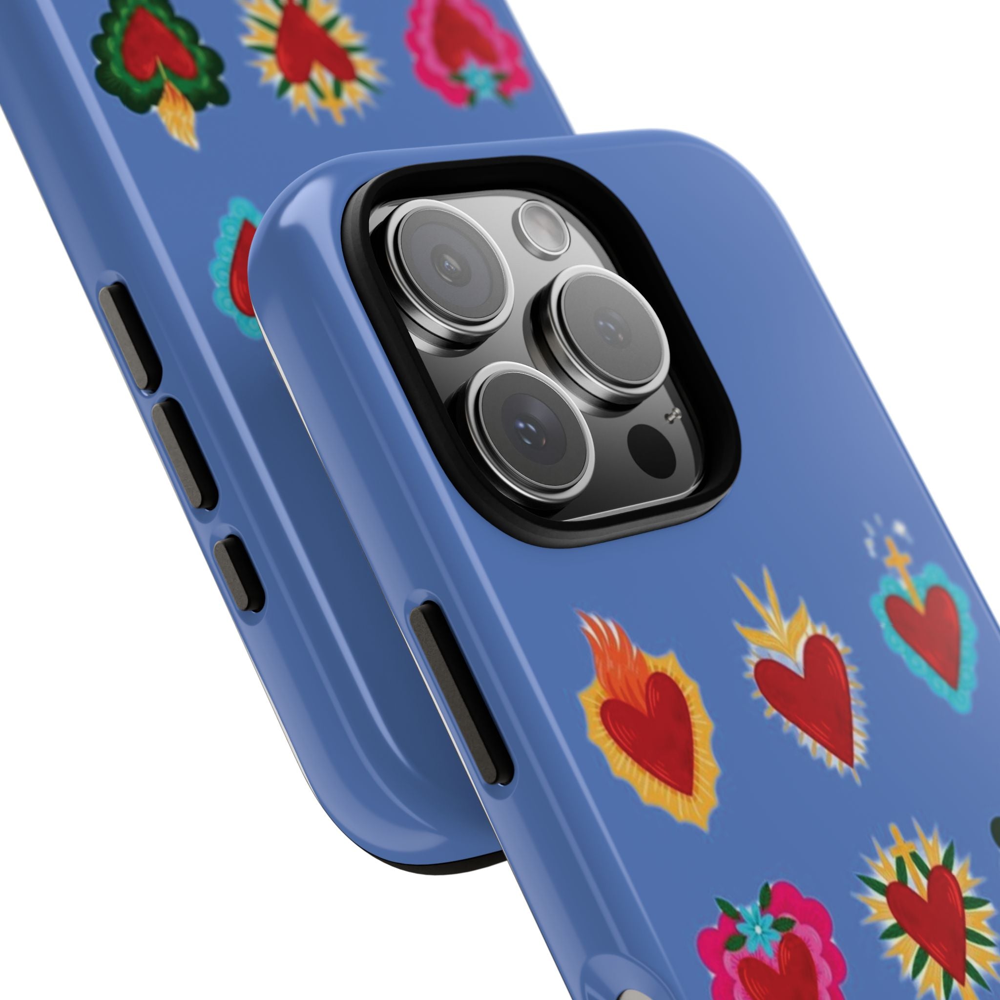 Phone case-colorful case with hearts