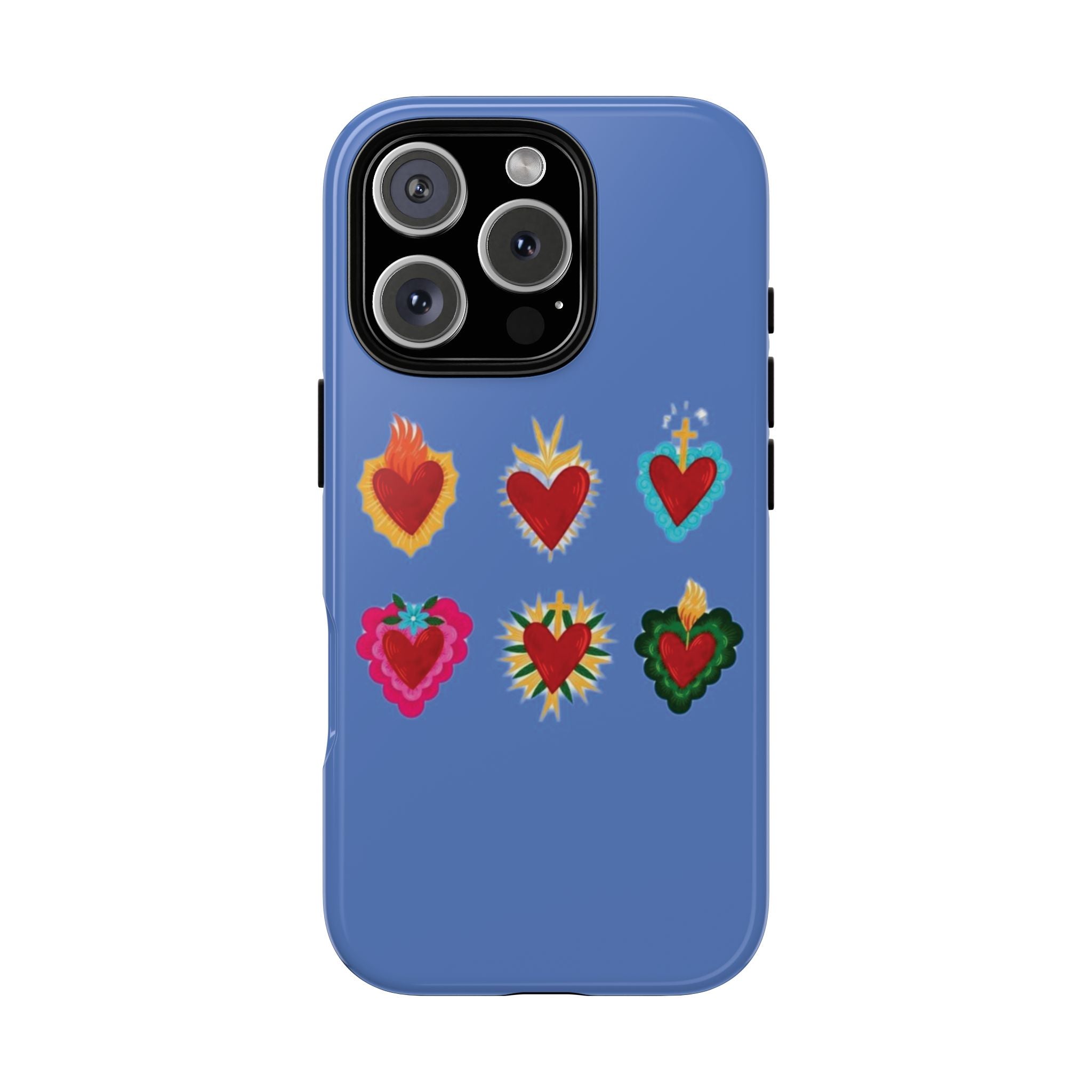 Phone case-colorful case with hearts