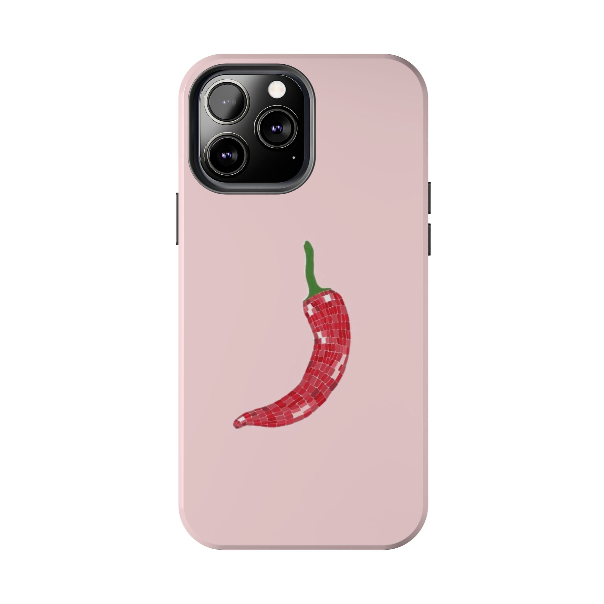 Phone case-pink chilly