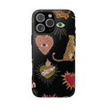 Phone case - black leopard