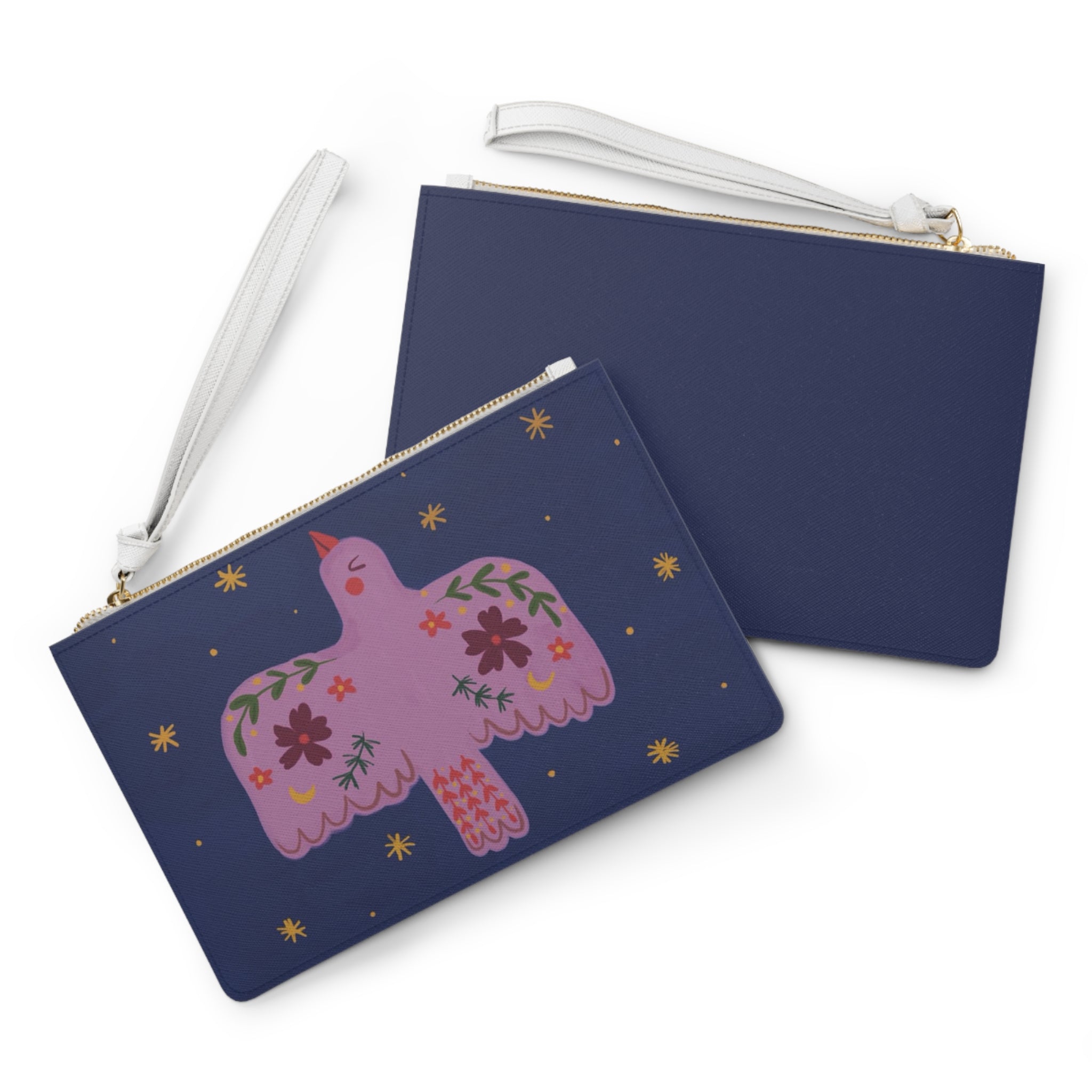 Mini clutch-Navy bird